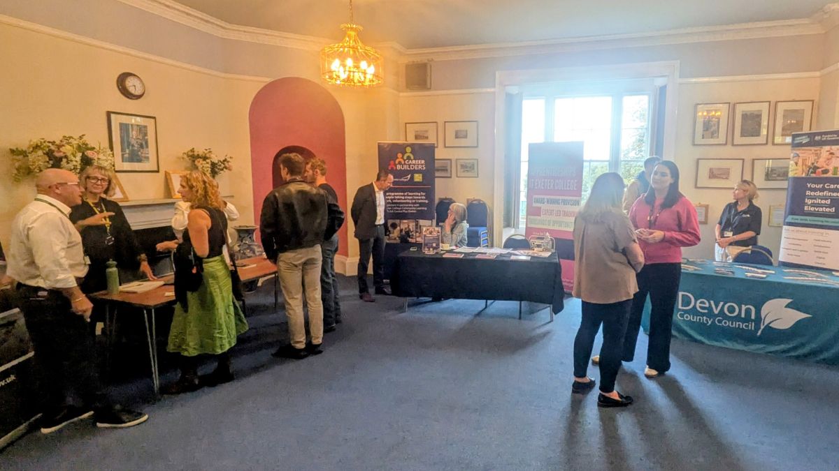People at the Teignmouth Business Support Event