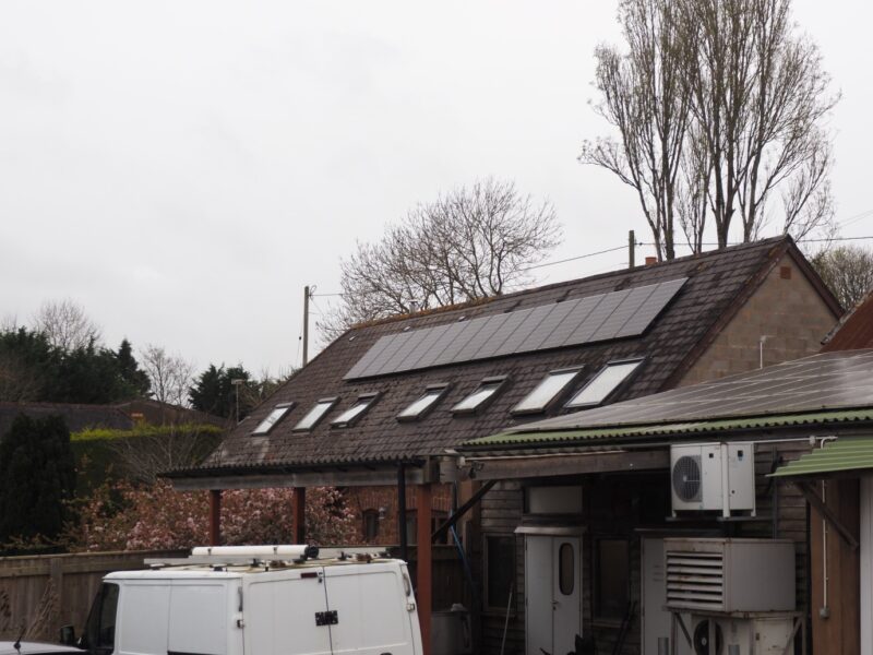 An example of rooftop solar PV at Shillingford Organics (Exeter Community Energy).