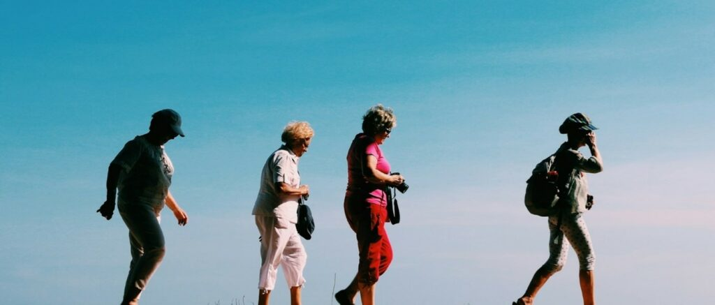 Picture of some older people walking