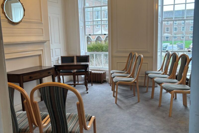 The small ceremony room at Bellair