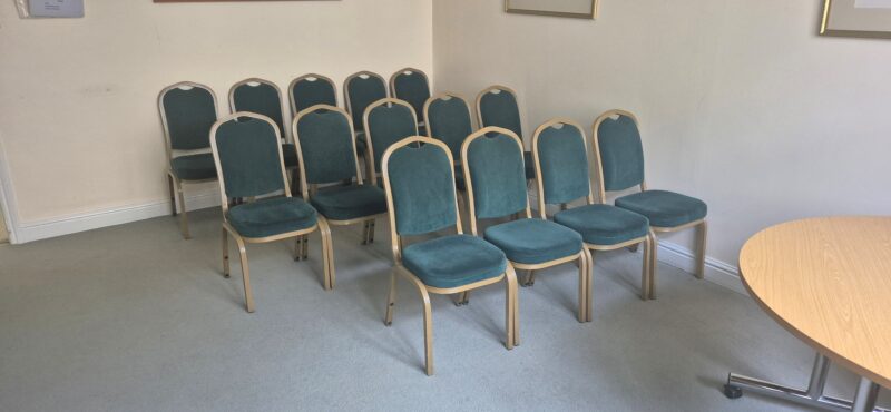 The Nash Room at Follaton House with chairs and table set out for a ceremony