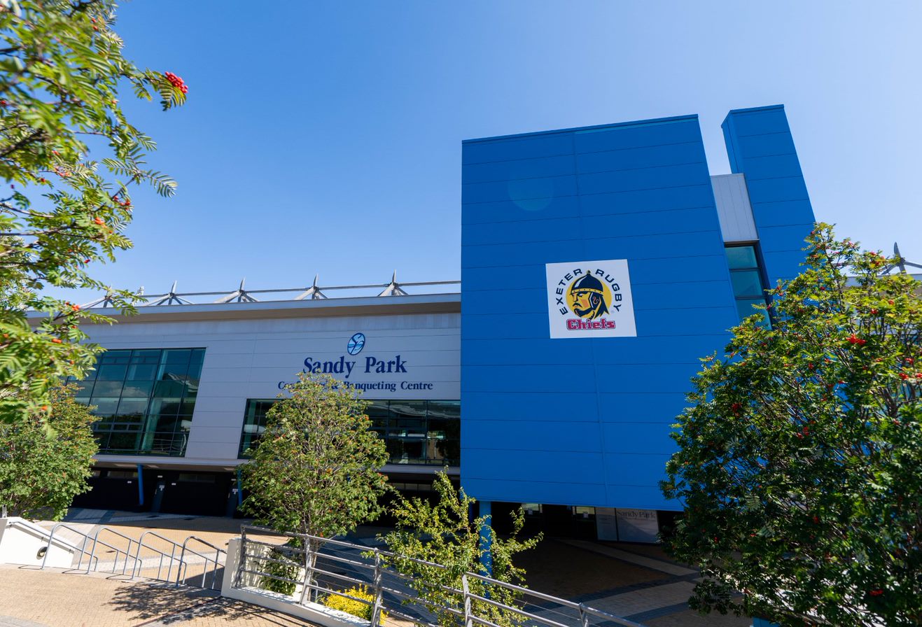 Sandy Park rugby stadium conference centre entrance