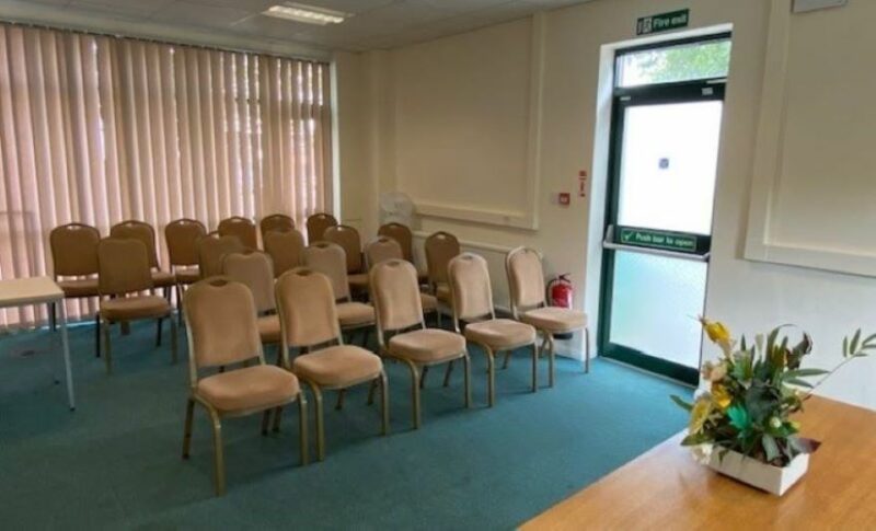 The ceremonies room at Teignbridge Registration Office