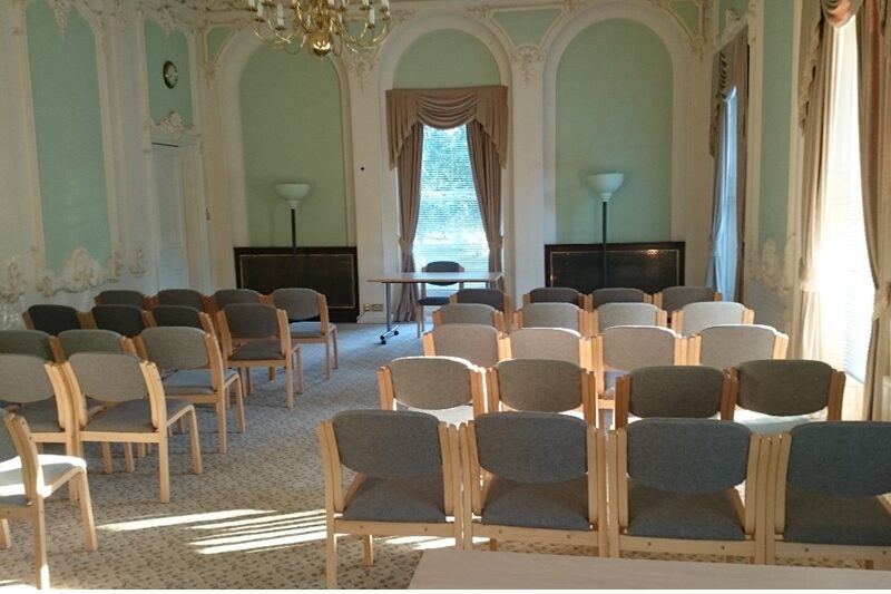 The Repton Room set up for a ceremony