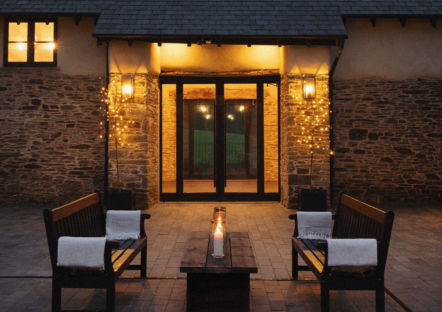 An exterior image of the Barns at Withygate.