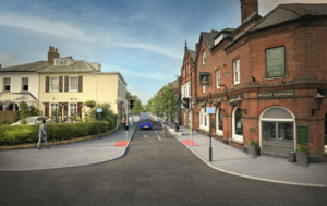 Image shows the artist's impression of Magdalen Road.