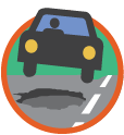 pothole icon