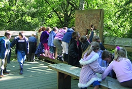 School children at the Park