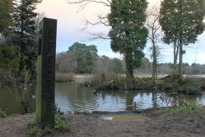 The Ted Hughes Poetry Trail marker - photo by Lore Gubb