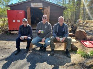 Community Shed Volunteers on tea break