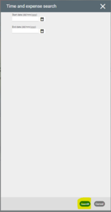 Time and expense search