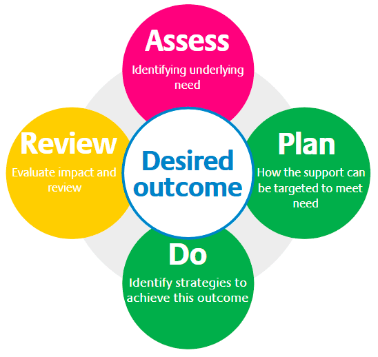 Assess, Plan, Do, Review - Desired Outcome diagram