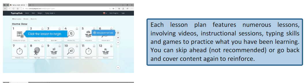 Typing Club Screenshot 2