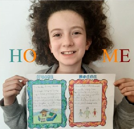 EAL child showing their homework