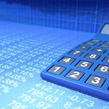 photography of a calculator