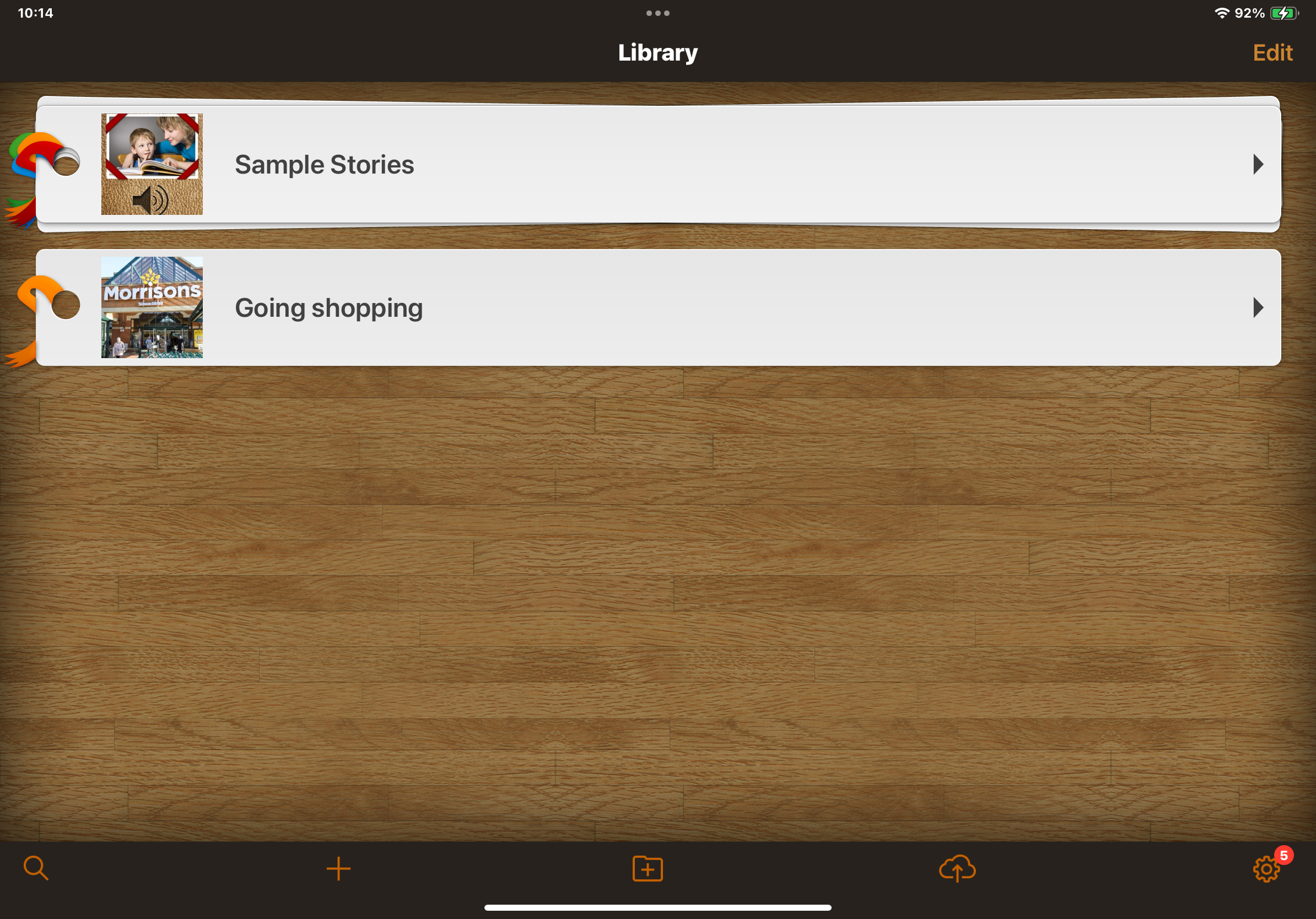 Screenshot from app matching numbered text in document.