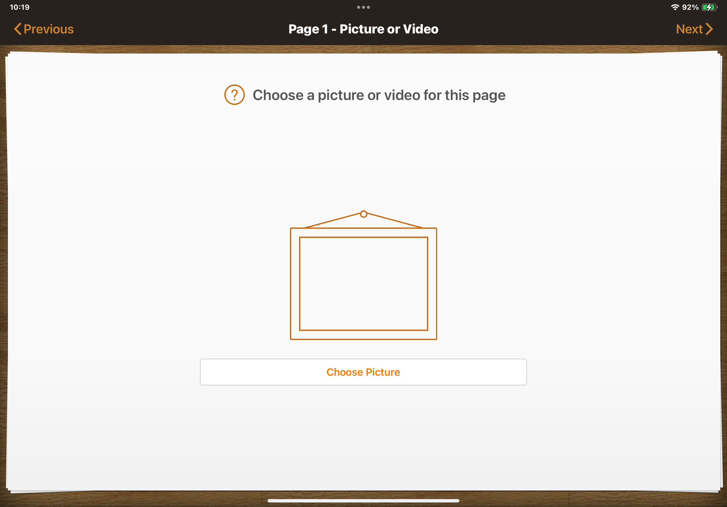 Screenshot from app matching numbered text in document.