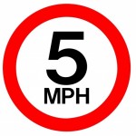 5 mph sign