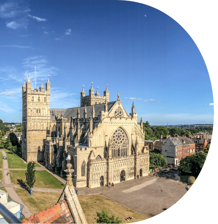 Picture of Exeter Cathedral and grounds