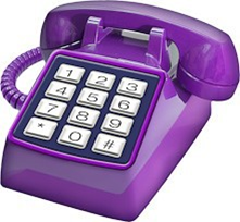 Purple telephone