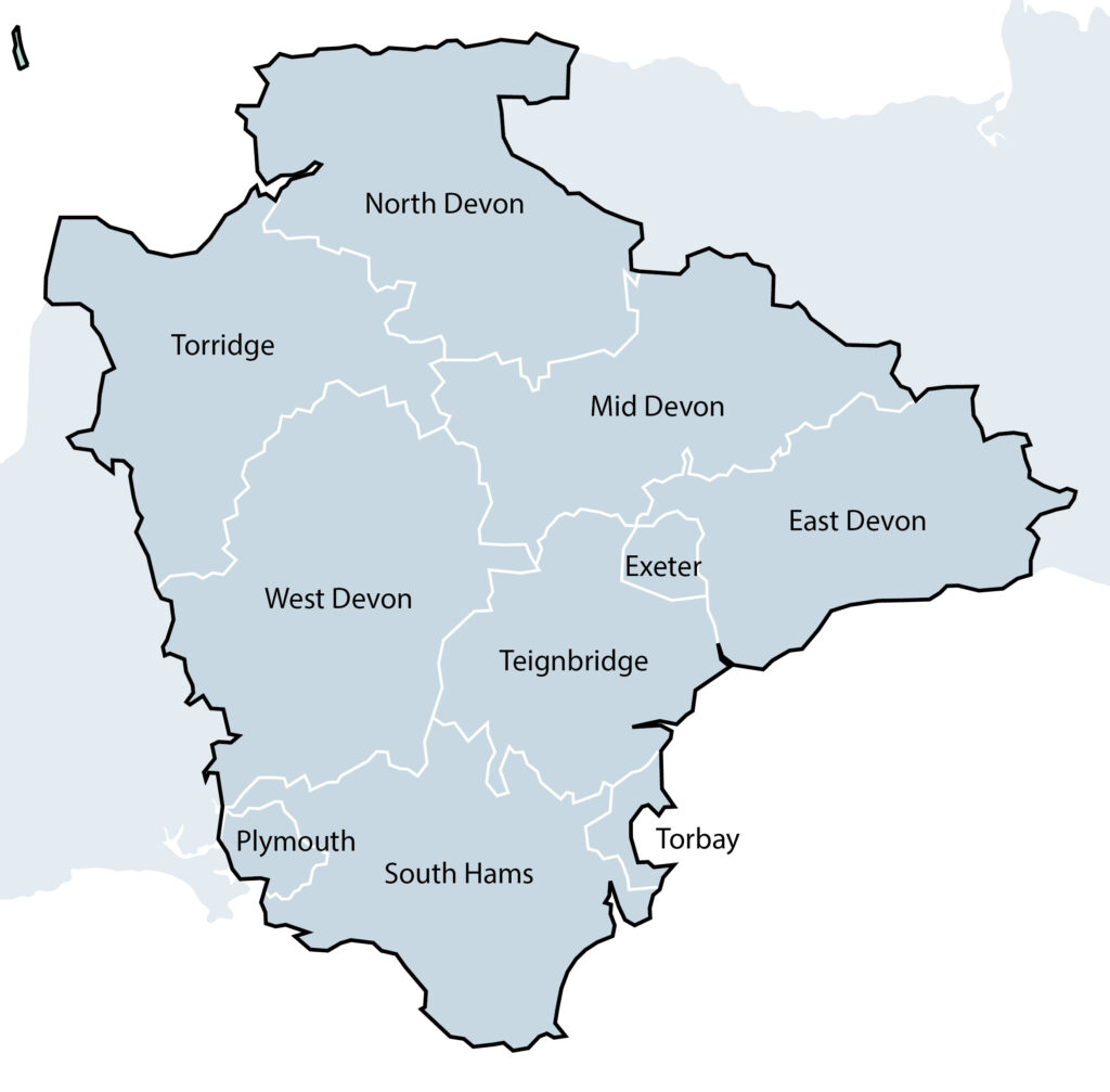 A Unitary Devon Authority – combining Devon County Council. Torbay Council and Plymouth City Councils administrative areas